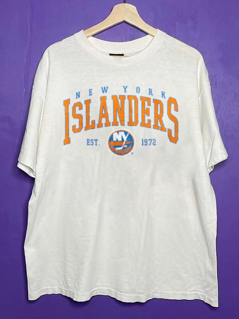 1972 Vintage New York Islanders Shirt, Retro New York Islanders Hockey Shirt Tee